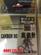 Lưỡi câu cá, lưỡi câu đơn Carbon Maruto Nhật bản cao cấp