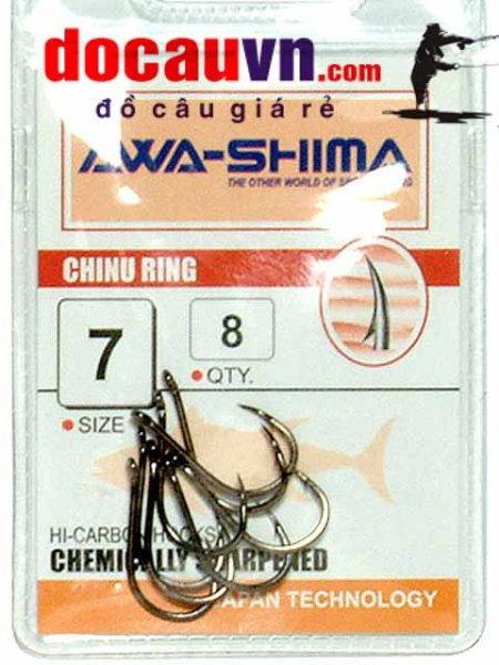 Lưỡi câu đơn, lưỡi câu cá đơn AWASHIMA chính hãng nhật bản